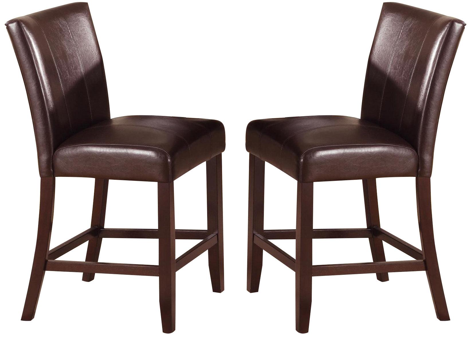 Crown Mark Ferrara Counter Height Chair in Dark Brown (Set of 2) 2723S-24 image